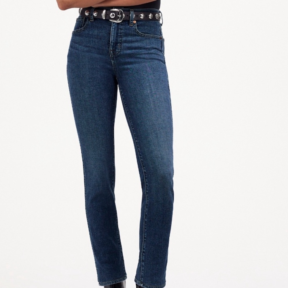 Madewell Stovepipe Jeans Denim Pants Mid Rise Blue Magic Pockets 30